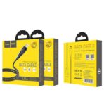 HOCO U56 METAL ARMOR ΜΕΤΑΛΛΙΚΟ ΚΑΛΩΔΙΟ LIGHTNING ΦΟΡΤΙΣΗΣ & DATA 1.2m, ΓΚΡΙ - Image 3