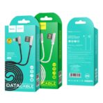 HOCO U42 EXQUISITE STEEL ΜΕΤΑΛΛΙΚΟ ΚΑΛΩΔΙΟ LIGHTNING ΦΟΡΤΙΣΗΣ & DATA 1.2m, ΜΑΥΡΟ - Image 2