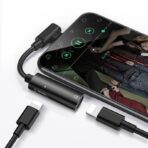 HOCO LS18 ΔΙΠΛΟΣ ΑΝΤΑΠΤΟΡΑΣ ΜΕ ΚΑΛΩΔΙΟ, LIGHTNING ΓΙΑ ΑΚΟΥΣΤΙΚΑ ΚΑΙ ΦΟΡΤΙΣΗ, ΜΑΥΡΟ - Image 3