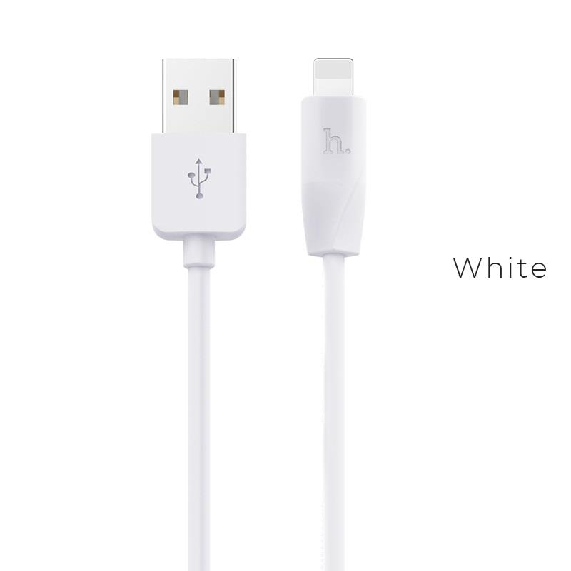 12769 HOCO X1 ΚΑΛΩΔΙΟ LIGHTNING USB 1m, ΛΕΥΚΟ - Image 1