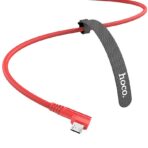 HOCO U83 PUISSANT SILICONE CHARGING CABLE FOR MICRO, ΚΟΚΚΙΝΟ - Image 2