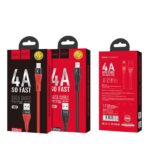 HOCO U53 Flash ΚΑΛΩΔΙΟ ΦΟΡΤΙΣΗΣ 4A MICRO USB ΚΟΚΚΙΝΟ - Image 2