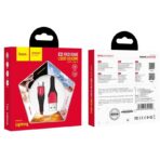 HOCO U80 COOL SILICONE CHARGING CABLE FOR LIGHTNING, ΚΟΚΚΙΝΟ - Image 3