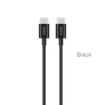 HOCO X23 SKILLED ΚΑΛΩΔΙΟ ΦΟΡΤΙΣΗΣ TYPE-C ΣΕ TYPE-C, ΜΑΥΡΟ