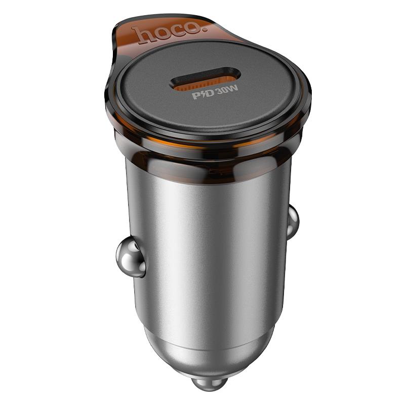 30269 HOCO NZ16 ΦΟΡΤΙΣΤΗΣ ΑΥΤΟΚΙΝΗΤΟΥ, RIGOROUS PD30W, 1 ΘΥΡΑ , ΓΚΡΙ - Image 1