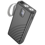 HOCO J129A NATURE POWERBANK, ΜΕ ΦΑΚΟ, 20.000MAH, ΜΑΥΡΟ - Image 2