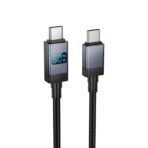 HOCO X118 GENEROUS ΚΑΛΩΔΙΟ ΦΟΡΤΙΣΗΣ ΚΑΙ ΔΕΔΟΜΕΝΩΝ TYPEC, ΟΘΟΝΗ, 1M, ΜΑΥΡΟ