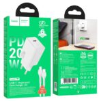 HOCO N68 NEUVO ΦΟΡΤΙΣΤΗΣ, TYPE-C TO LIGHTNING, 20W,  ΛΕΥΚΟ - Image 3