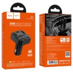 HOCO E87 DELTA CAR BLUETOOTH FM TRANSMITTER, 35W, ΜΑΥΡΟ - Image 3