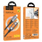 HOCO U144 ΚΑΛΩΔΙΟ ΦΟΡΤΙΣΗΣ TYPE-C TO TYPE-C, 1.2M, ΜΑΥΡΟ - Image 3