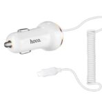 HOCO Z14 SINGLE PORT WITH LIGHTNING CABLE CAR CHARGER ΛΕΥΚΟ - Image 2