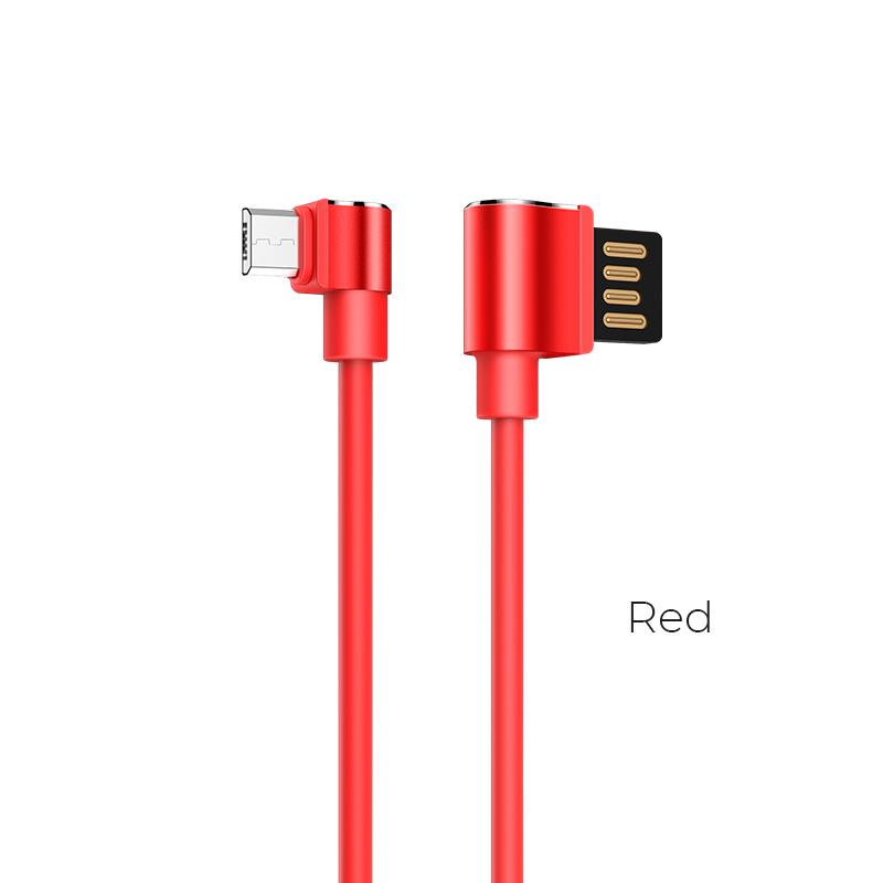 7294 HOCO U37 ΚΑΛΩΔΙΟ MICRO USB ΦΟΡΤΙΣΗΣ+DATA 1.2m, ΚΟΚΚΙΝΟ - Image 1