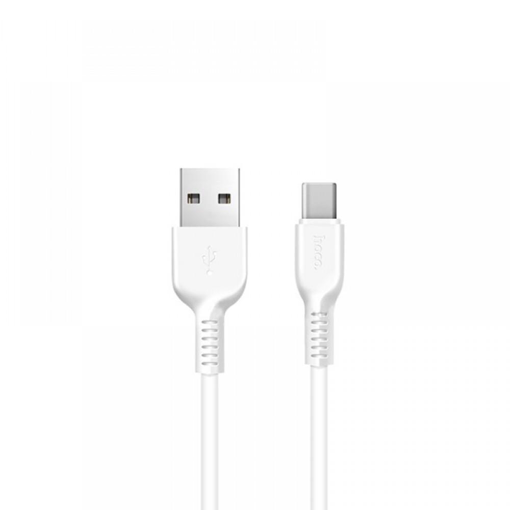 8173 HOCO X20 FLASH ΚΑΛΩΔΙΟ TYPE-C ΦΟΡΤΙΣΗΣ & DATA 2m, WHITE - Image 1