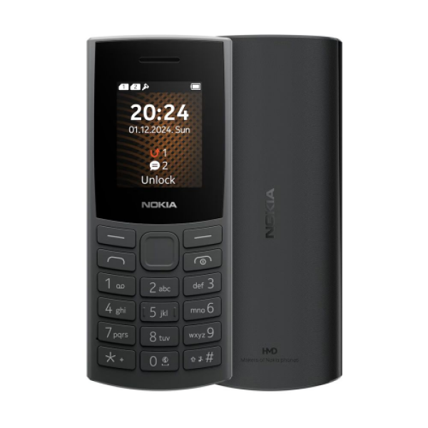Nokia 105 4G 2024 2nd Edition Dual SIM Charcoal -