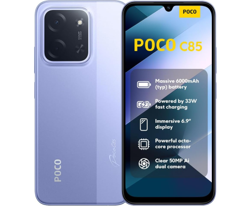 poco-c85-purple-e1758003906161 Xiaomi Poco C85 NFC 8GB Ram 256GB Purple Dual Sim 4G - Image 1